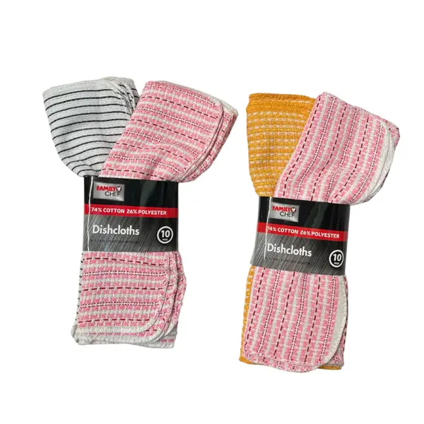 Set 10 Cârpe de Bucătărie Multicolore, Absorbante, Dimensiuni 35 x 35 cm