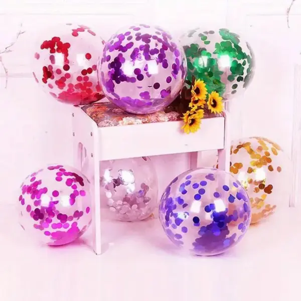 Confetti decorative pentru baloane la evenimente festive