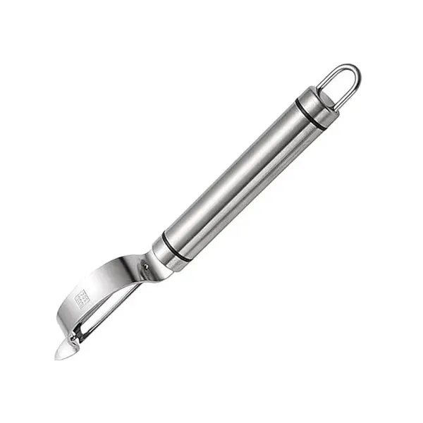 Curățător de Legume din Inox, Peeler Compact cu Lamă Pivotantă, 1.5 x 2.5 cm