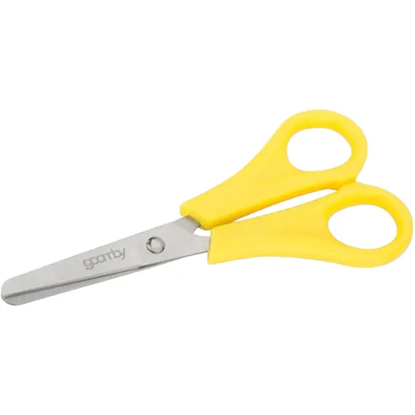 Foarfecă de bucătărie din inox cu mâner galben