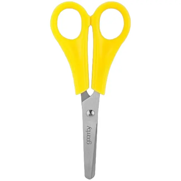 Foarfecă de bucătărie din inox cu mâner galben, multifuncțională