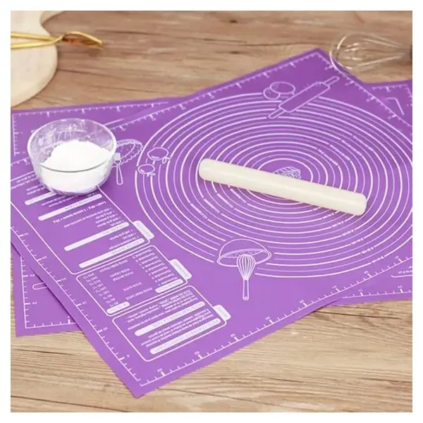 Planșă din Silicon pentru Aluat 40 x 50 cm, Anti-alunecare, Rezistentă la Temperaturi Ridicate