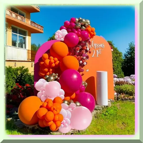Arcadă baloane pentru evenimente și decor foto
