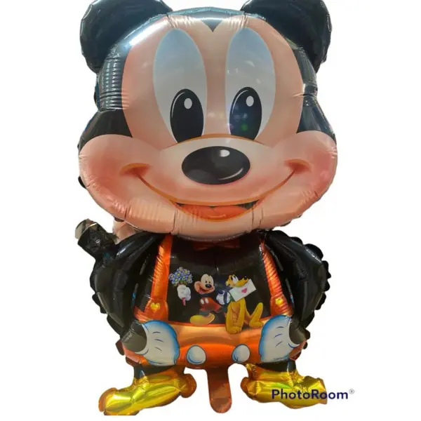 Balon din Folie Metalizată, Model Figurină Mickey Mouse Festive, 70 x 45 cm