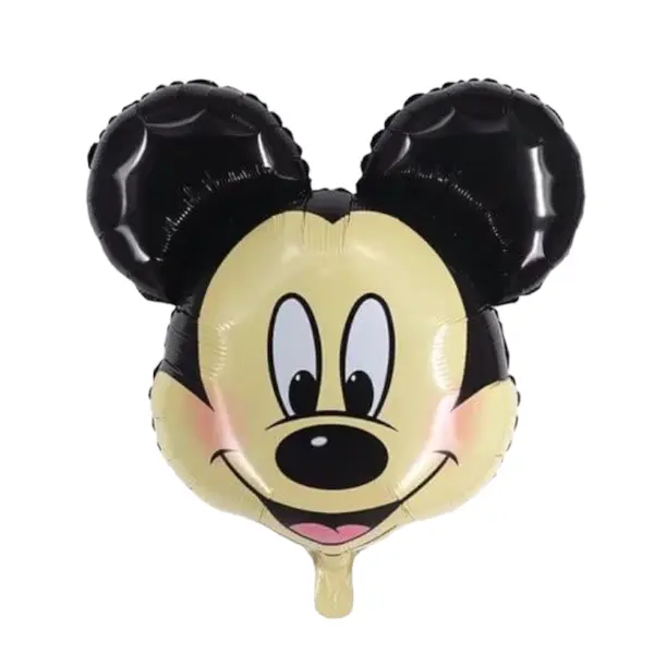 Balon din Folie de Aluminiu Tip Figurină, Model Cap Mickey Mouse, 25 x 25 cm