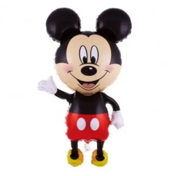 Balon din Folie de Aluminiu Figurină, Model Mickey Mouse, Multicolor, 33 x 20 cm