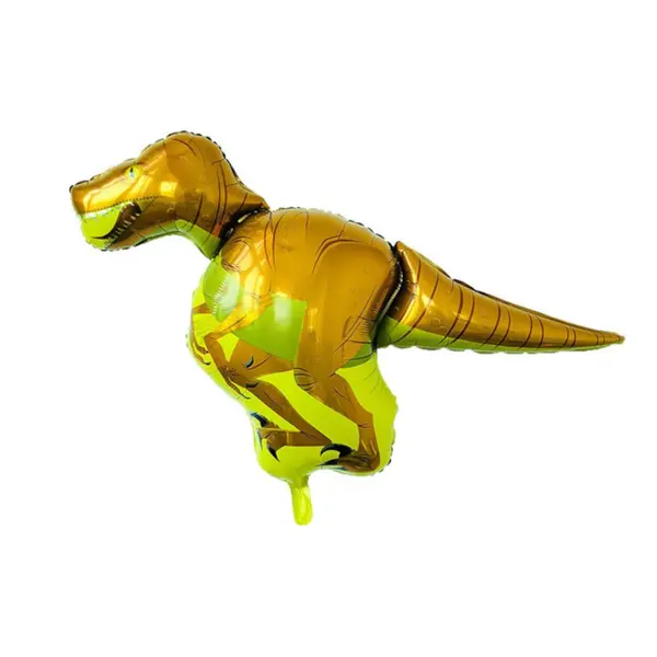 Balon din Folie Metalizată, Model Figurină Dinozaur Triceratops Gigant, 123 x 92 cm