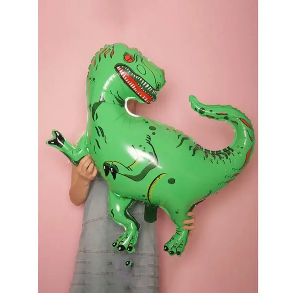 Balon din Folie Metalizată, Model Figurină Dinozaur Stegozaur, 90 x 85 cm