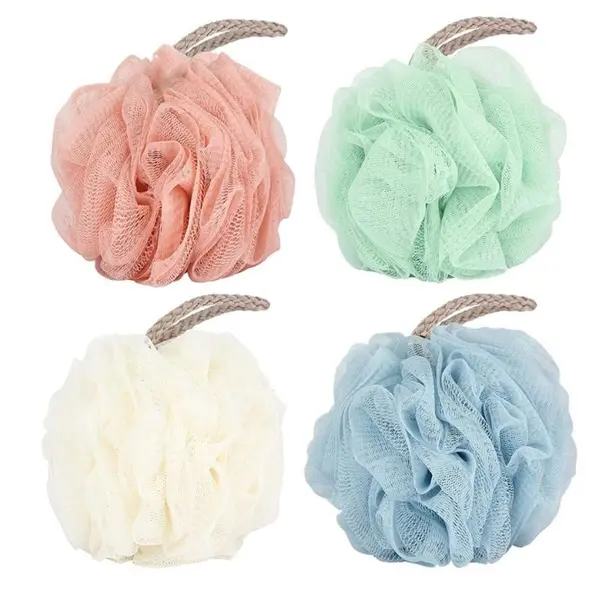 Burete de Baie Multistrat, Textură Fină pentru Exfoliere, Multicolor, 50 g