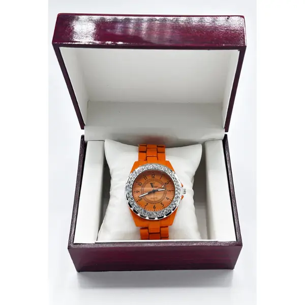 Ceas de Mână pentru Damă, Elegant, cu Pietricele și Brățară Metalică