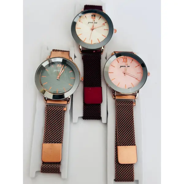 Ceas de Mână pentru Damă, Brățară Metalică cu Închidere Magnetică