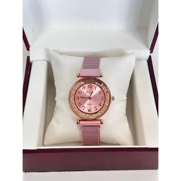 Ceas de Mână pentru Damă, Brățară Metalică cu Închidere Magnetică