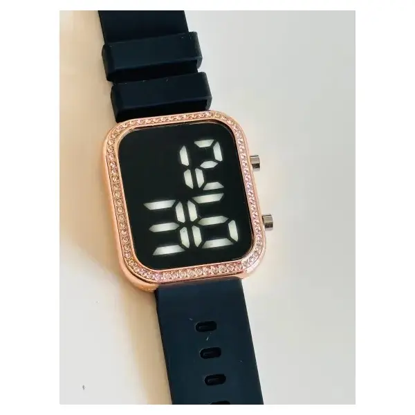 Ceas de Mână pentru Femei, Digital LED cu Bandă de Silicon