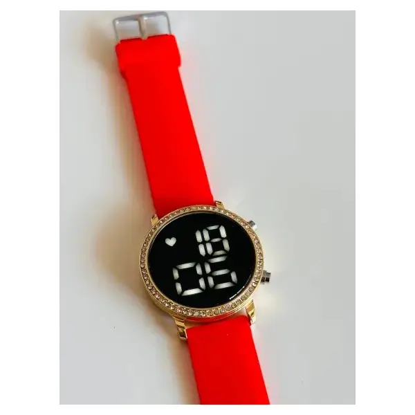 Ceas de Mână pentru Femei, Digital LED cu Bandă de Silicon