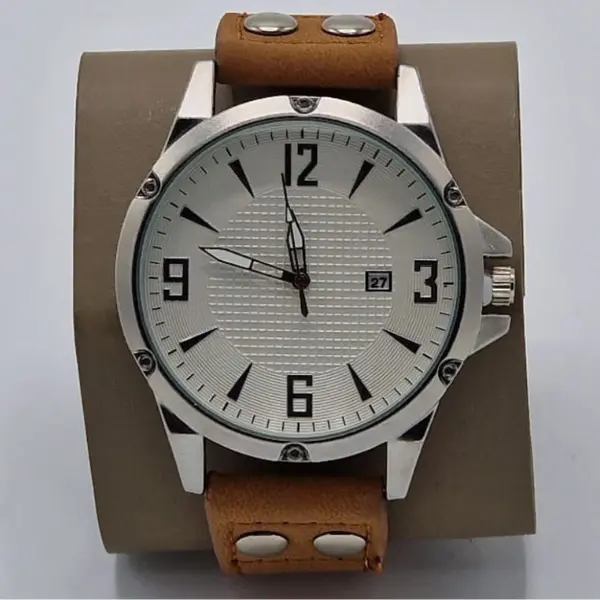 Ceas de Mână Bărbătesc cu Dată și Curea din Piele – Set 4 Modele Elegante