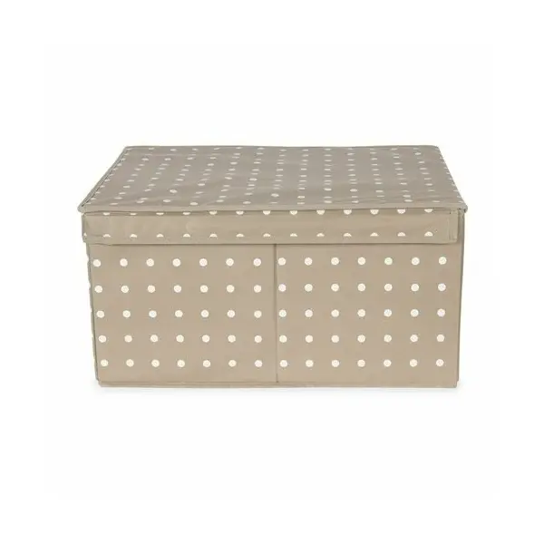 Cutie de Depozitare Pliabilă Compactor, Organizator Textil cu Capac și Fereastră, 40 x 50 x 25 cm