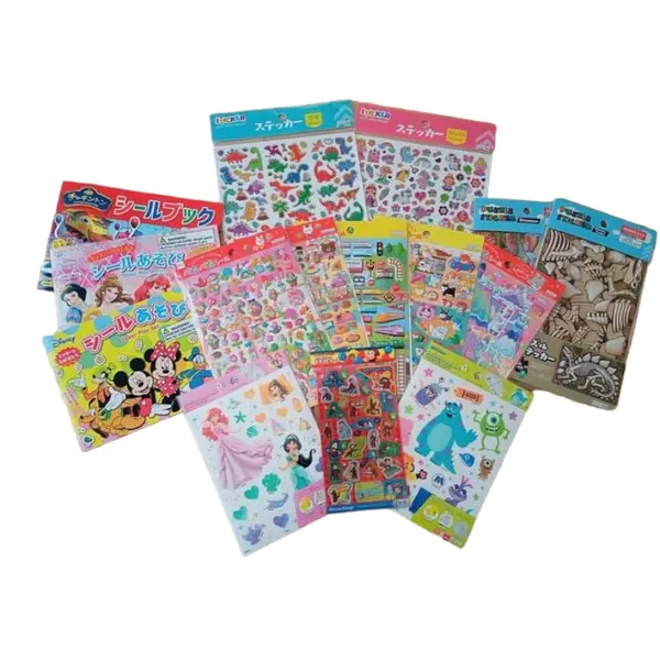 Set Stickere Autocolante pentru Copii, Modele Vesele și Colorate, Dimensiuni 30 x 20 cm, Diverse Tematici