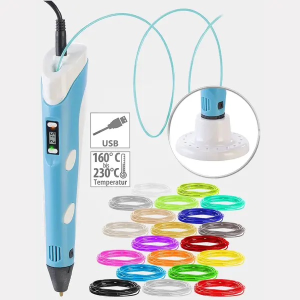 Afișaj LCD pentru control temperatură creion 3D