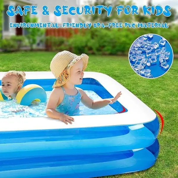 Piscină Gonflabilă pentru Familie, Multifuncțională – 2 m x 1.5 m x 50 cm
