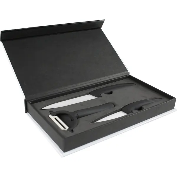 Set cuțite InWin cu lamă ceramică și peeler, pentru bucătărie