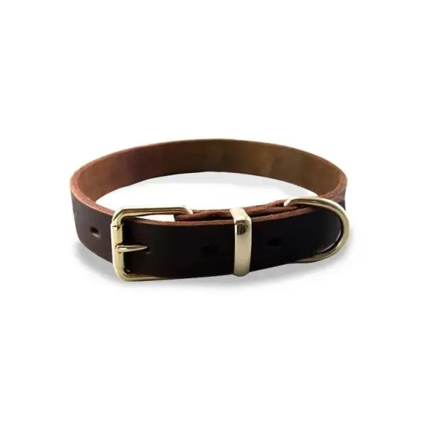 Zgardă din piele pentru câini 50 cm x 1,5 cm