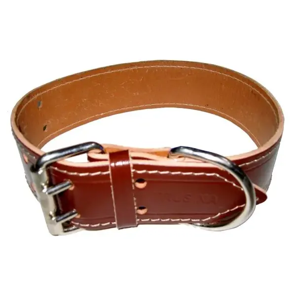 Zgardă din piele pentru câini, 60 × 3 cm