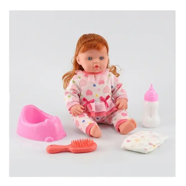 Set Păpușă Bebeluș „My Sweet Baby”, 32 cm, cu Accesorii de Hrănire și Îngrijire