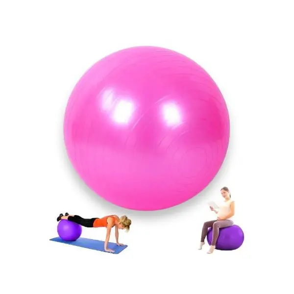 Minge Pilates și Fitness, Diametru 75 cm – Culoare Roz
