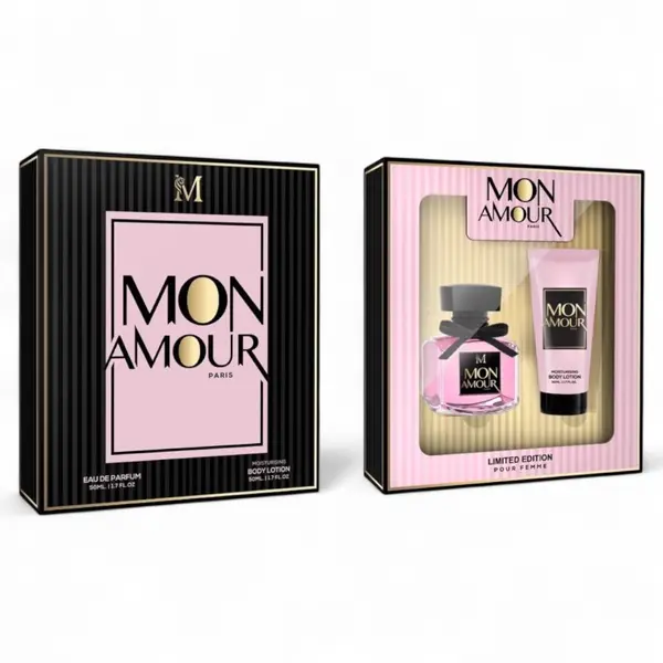 Casetă Cadou Damă M MON AMOUR PARIS (Parfum 50 ml + Loțiune de Corp 50 ml)