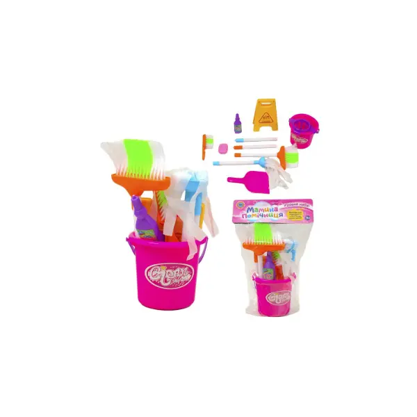 Set de Curățenie Interactiv „Micul Ajutor” cu Găleată, Mop, Mătură și Accesorii