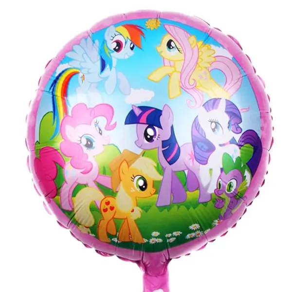 Balon Folie Figurină "My Little Pony", Rotund, 45 x 45 cm, Multicolor