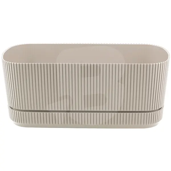 Jardinieră din Plastic pentru Flori FLORA, Capacitate 3 L, Formă Ovală