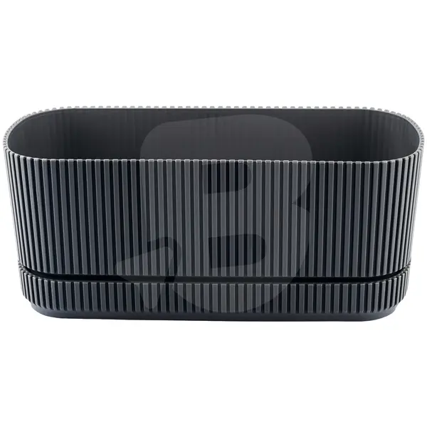 Jardinieră din Plastic pentru Flori FLORA, Capacitate 1,5 L, Formă Ovală