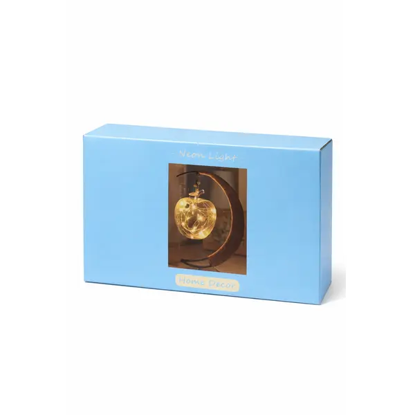 Crescent Dream Moon Lamp – Lampă Decorativă LED Tip Neon cu Suport Semicerc, 20 cm