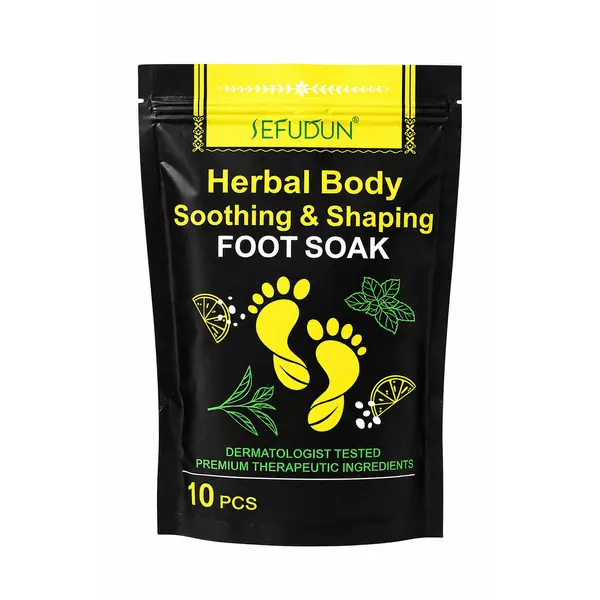 Săruri Baie Picioare SEFUDUN Herbal Foot Soak, Model Detox & Relaxare, Set 10 Plicuri, Îngrijire Picioare