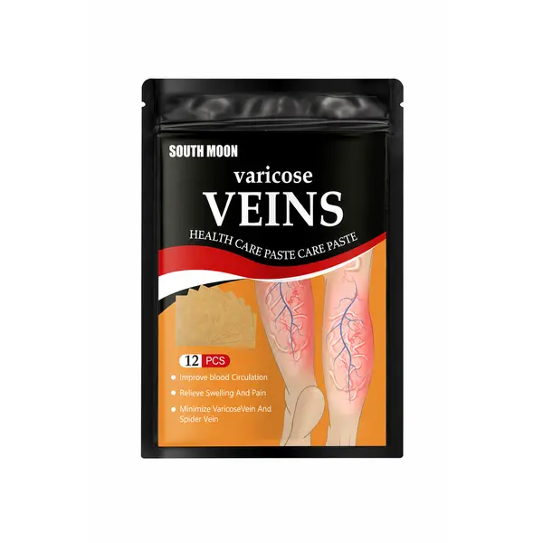 Plasturi pentru Varice South Moon Varicose Veins Patch, Model Îngrijire Circulație, Set 12 Buc, Aplicare Locală