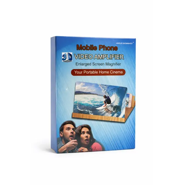 Amplificator Ecran Telefon 3D HD, Model Mobile Video Amplifier, Display 12 Inch, Suport Pliabil Universal
