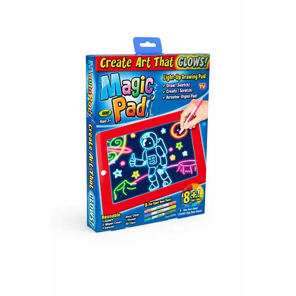 Magic Pad Light-Up Drawing Tablet – Tabletă Magică de Desen cu Iluminare LED pentru Copii