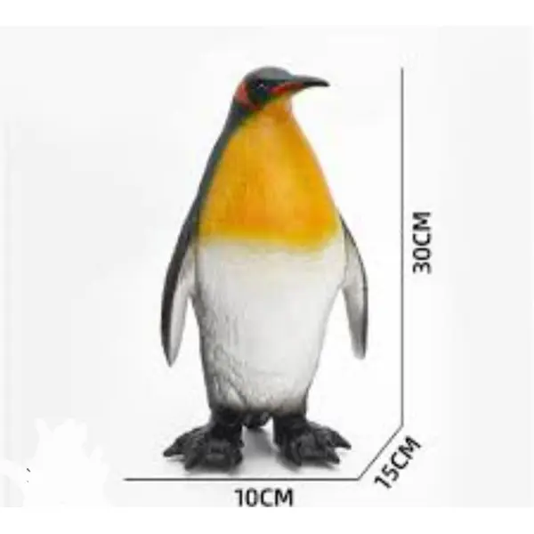 Figurină Mare Pinguin Imperial din Vinil Premium, Înălțime 28 cm, Jucărie Educativă și de Colecție pentru Copii și Pasionați de Viața Oceanică