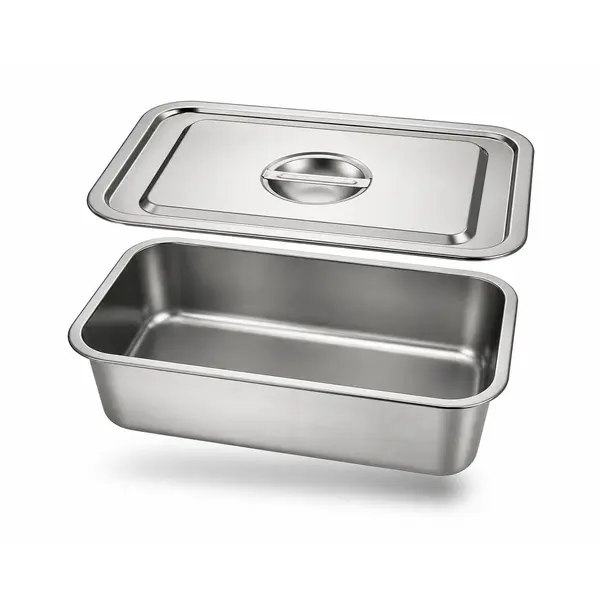 Tavă Gastronorm GN, capac inclus, inox, 39.5 x 29.5 x 10 cm, Uz Profesional HoReCa