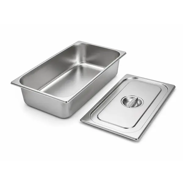 Tavă Gastronorm GN, capac inclus, inox, 53.5 x 33.5 x 9.5 cm, Uz Profesional HoReCa