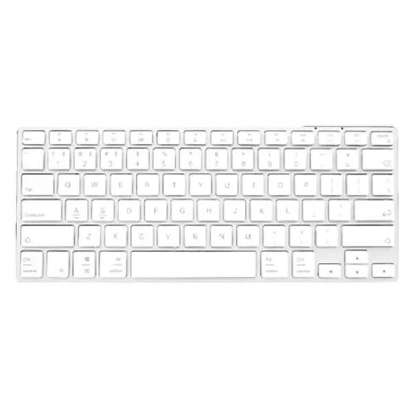 Tastatură Wireless Ergonomică, Model Alb, Conectivitate Fără Fir