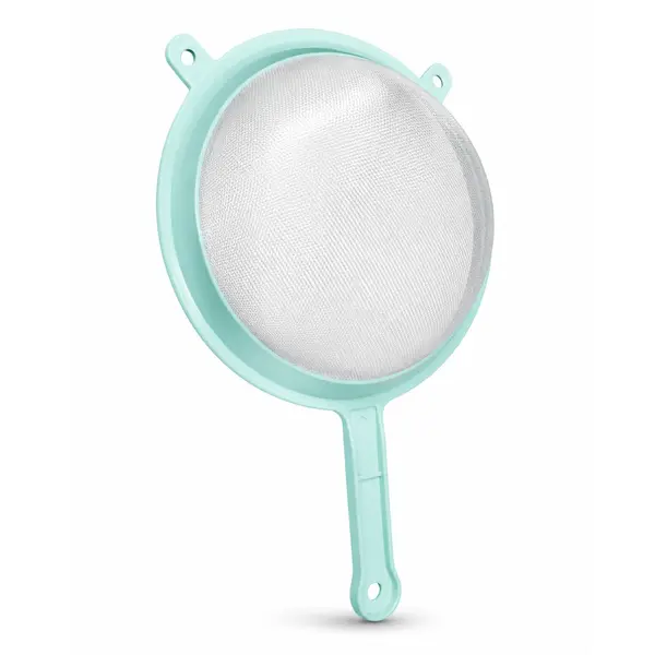 Sită de Bucătărie Universală, Diametru 21 cm, Plasă Fină din Nylon, Verde Mentă
