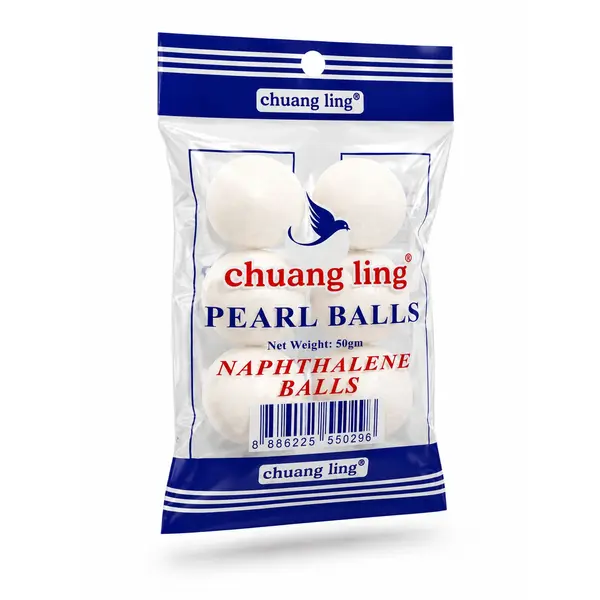 Naftalină Perle Albe anti-molii Chuang Ling, Pachet 50g