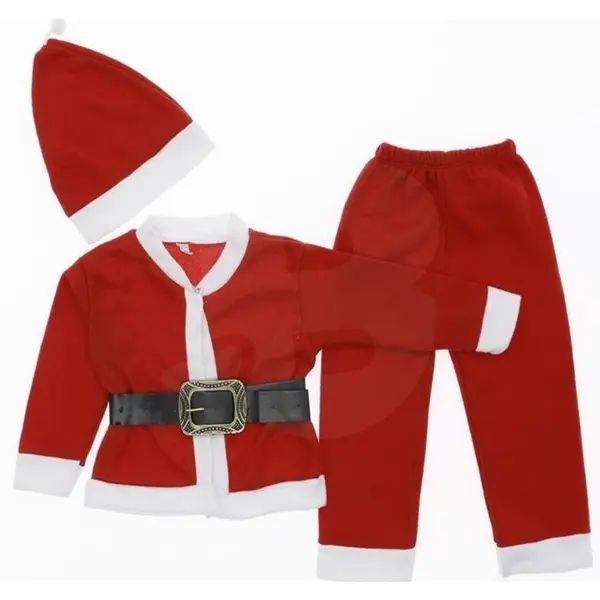 Compleu de Crăciun pentru băiat 5–8 ani, 3 piese, set 4 bucăți, marfă turcească