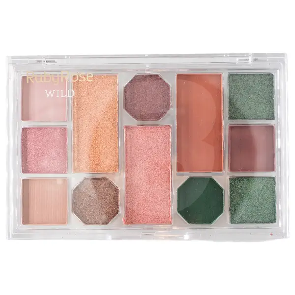 Fard de Ochi Ruby Rose Party – Green-Coral