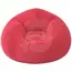 Fotoliu puf gonflabil roșu din PVC flocat, 110×110×85 cm, pentru interior și exterior