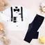 Set 4 Compleuri Elegante pentru Băieți, Cămașă Albă cu Papion și Bretele, Pantaloni Negri – 5–8 ani