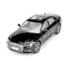 Mașină metalică Audi A6L negru vedere frontală