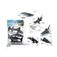 Set 6 Figurine Animale Marine „Ocean Life”, Detalii Realiste, Material Rezistent, 2 Variante de Modele, Dimensiuni 10-15 cm